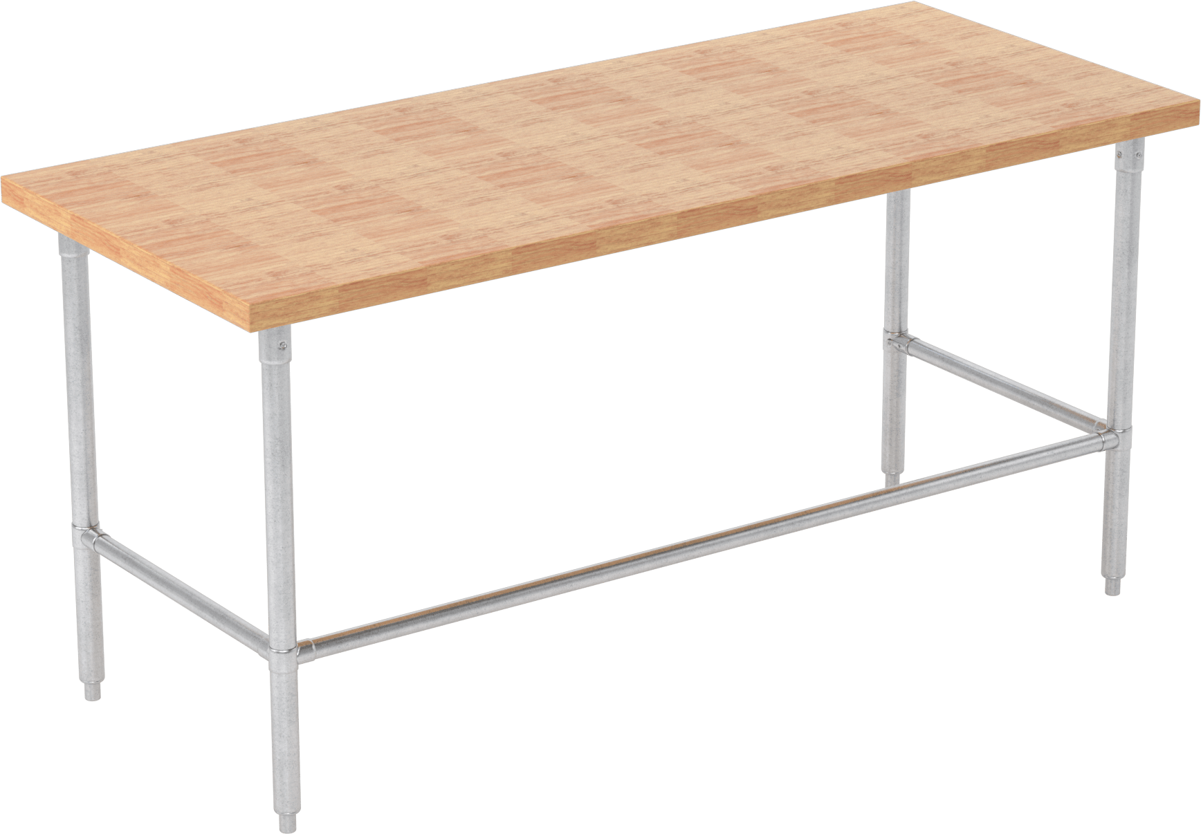 Ahşap Üstlü Masa, 35“ Yükseklik x 72” Genişlik x 30" Derinlik