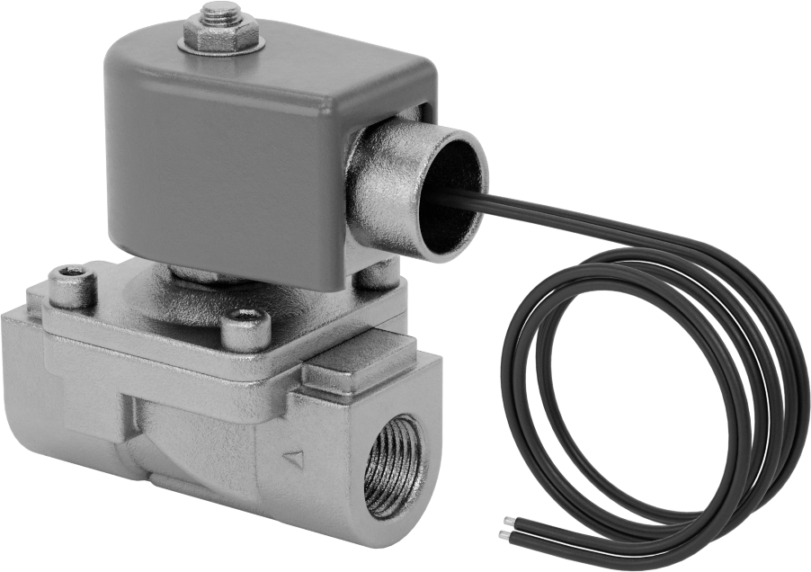 Viton® Contalı 316 Paslanmaz Çelik Solenoid Açma/Kapama Vanası, Soğutucu ve Deterjan için, 3/4 NPT Dişi