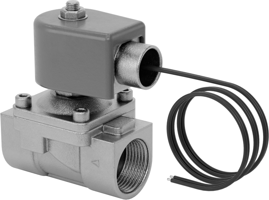 Viton® Contalı 316 Paslanmaz Çelik Solenoid Açma/Kapama Vanası, Soğutucu ve Deterjan için, 1 NPT Dişi