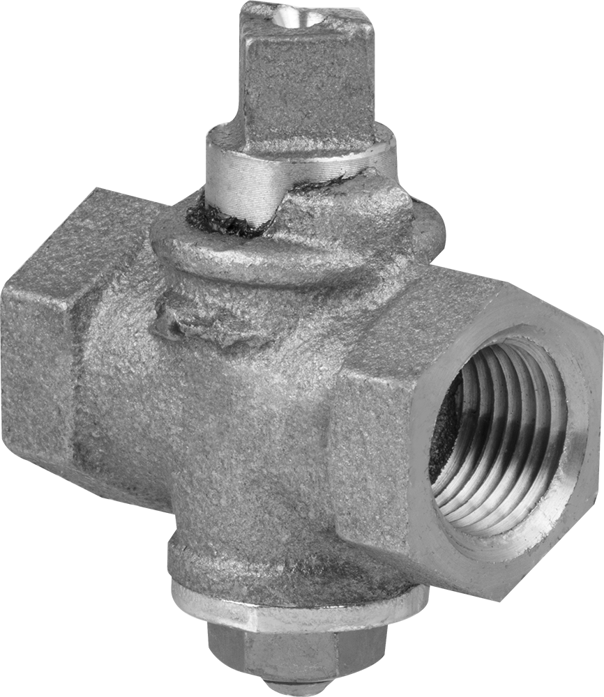 On/Off Doğal Valfi, Propan ve Bütan Gazı, Anahtarla Çalıştırılan, 1/2 NPT Dişi, Maksimum 25 PSI @ 70°F