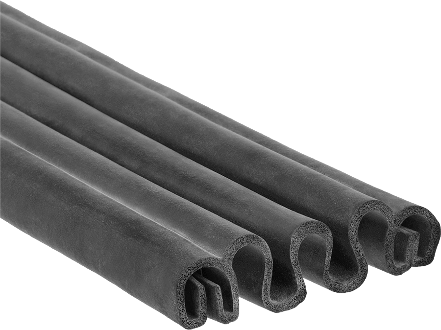 Geniş Boşluklar için İtmeli Kenar Contası, 2-1/2“ ila 4-1/2” Genişlik, 21/32" Yükseklik