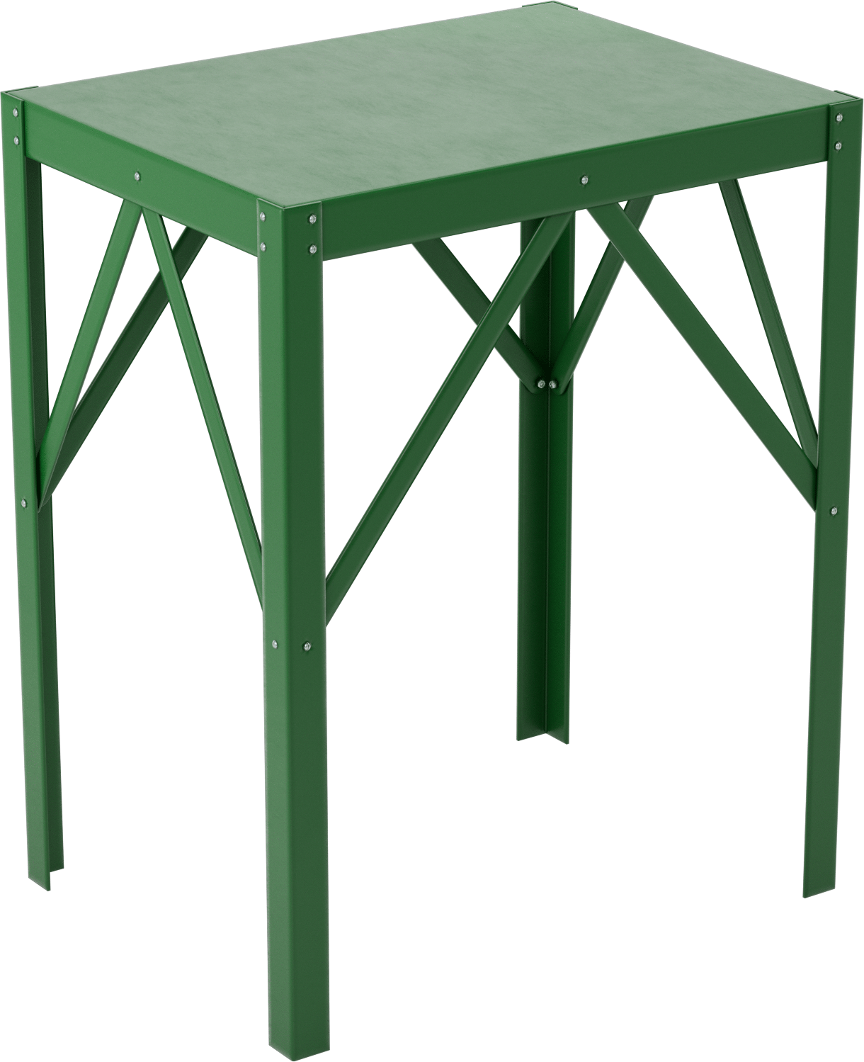 Çelik Masa, Sabit, 30 inç Yükseklik x 24 inç Genişlik x 18 inç Derinlik