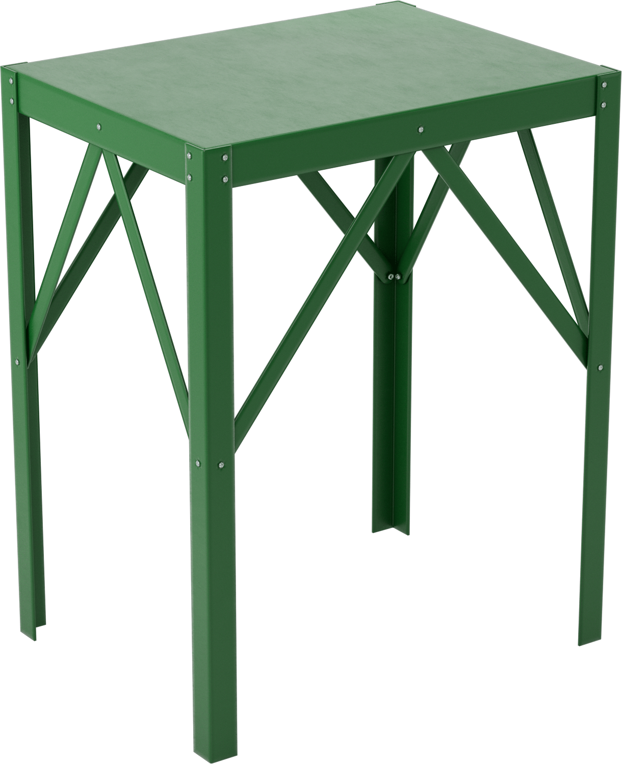 Çelik Masa, Sabit, 30 inç Yükseklik x 24 inç Genişlik x 18 inç Derinlik