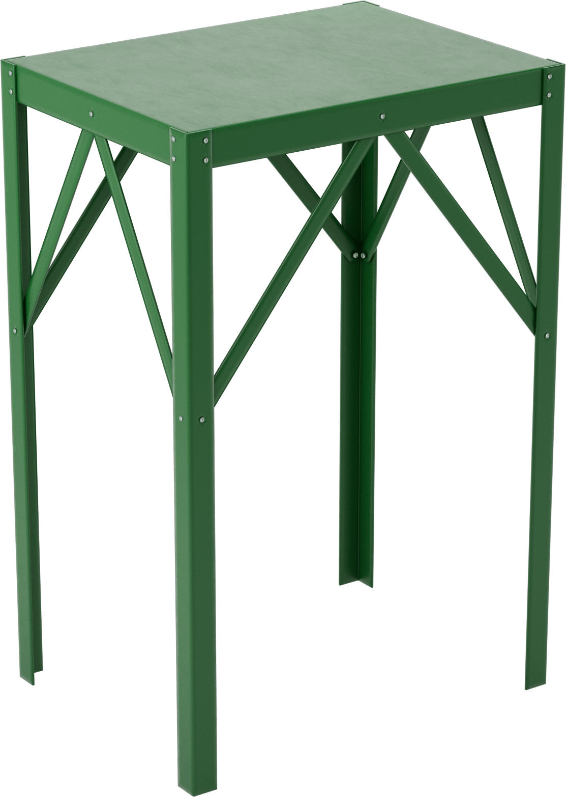 Çelik Masa, Sabit, 36“ Yükseklik x 24” Genişlik x 18" Derinlik