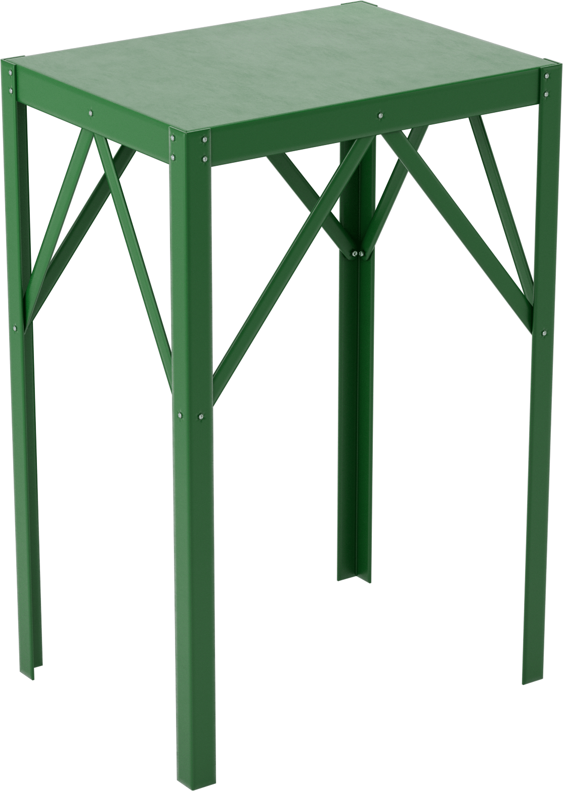 Çelik Masa, Sabit, 36“ Yükseklik x 24” Genişlik x 18" Derinlik