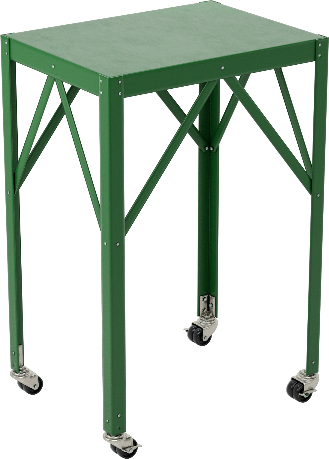 Çelik Masa, Mobil, 36“ Yükseklik x 24” Genişlik x 18" Derinlik