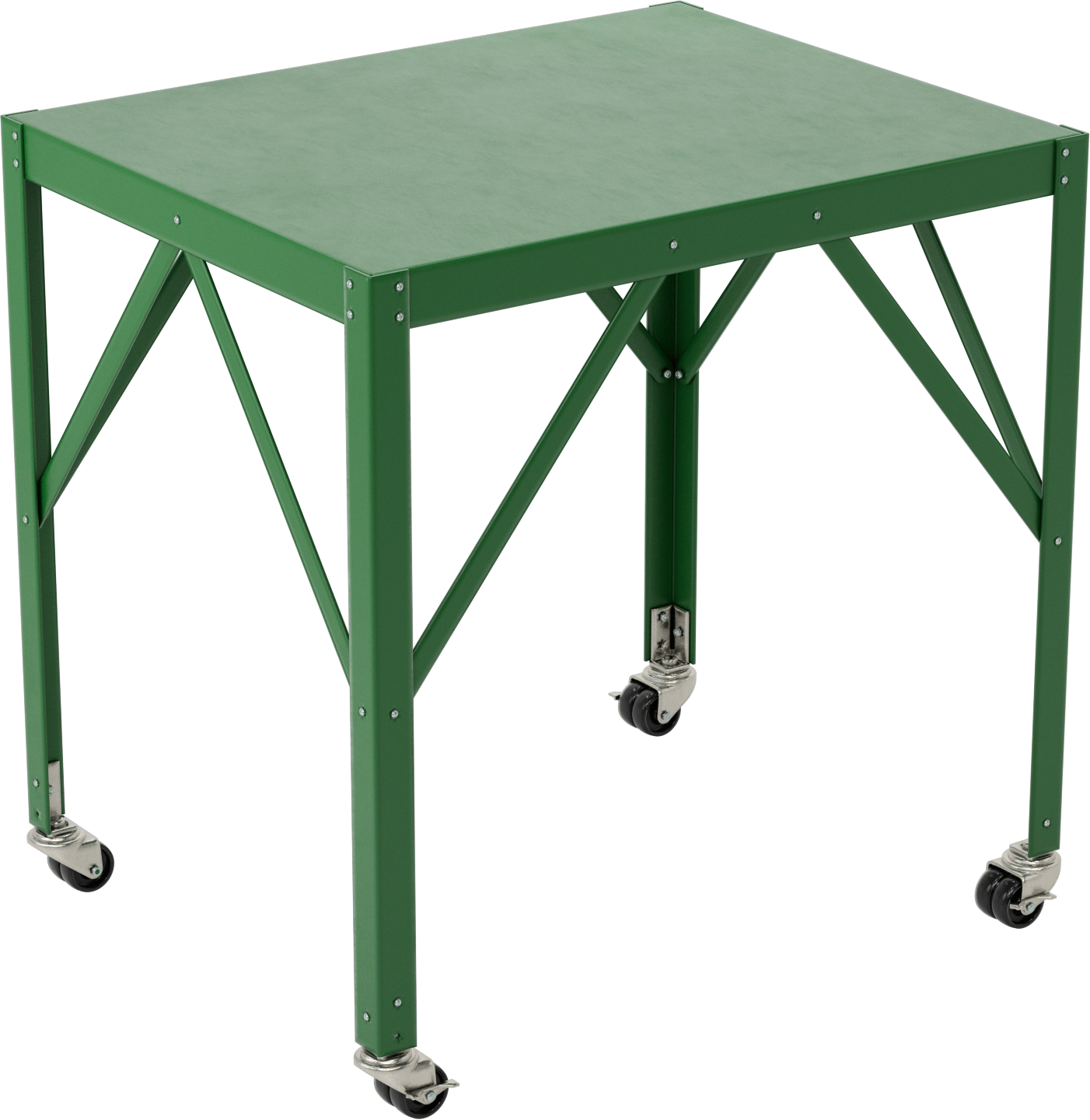 Çelik Masa, Mobil, 30“ Yükseklik x 30” Genişlik x 24" Derinlik