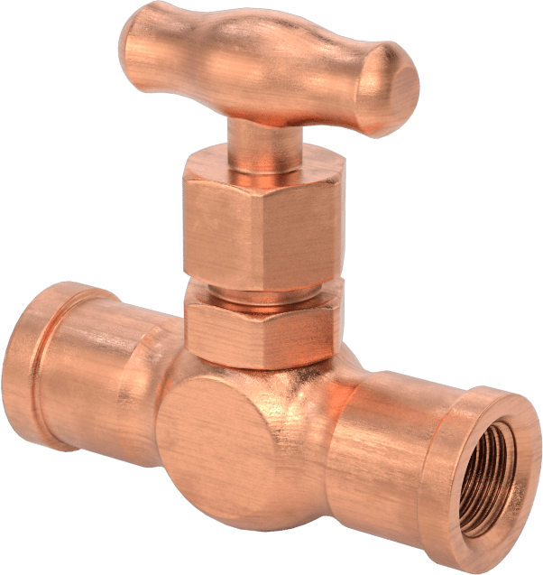 Uzun Ömürlü Bronz Kompakt Açma/Kapama Valfi, 1/8 NPT Dişi