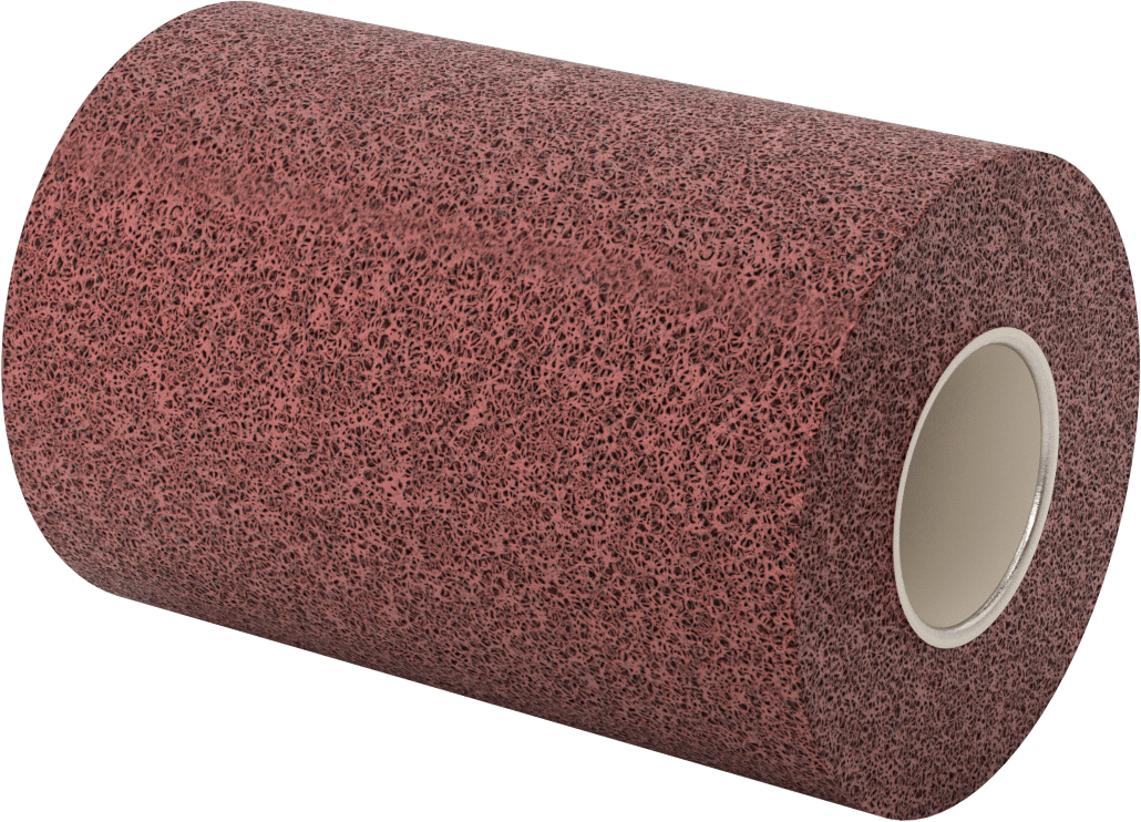 80 Grit Kanatlı Tekerlek, 6 inç Genişliğinde, Kanatlı Zımpara Makinesi için Naylon Örgü Arka Yüzeyli