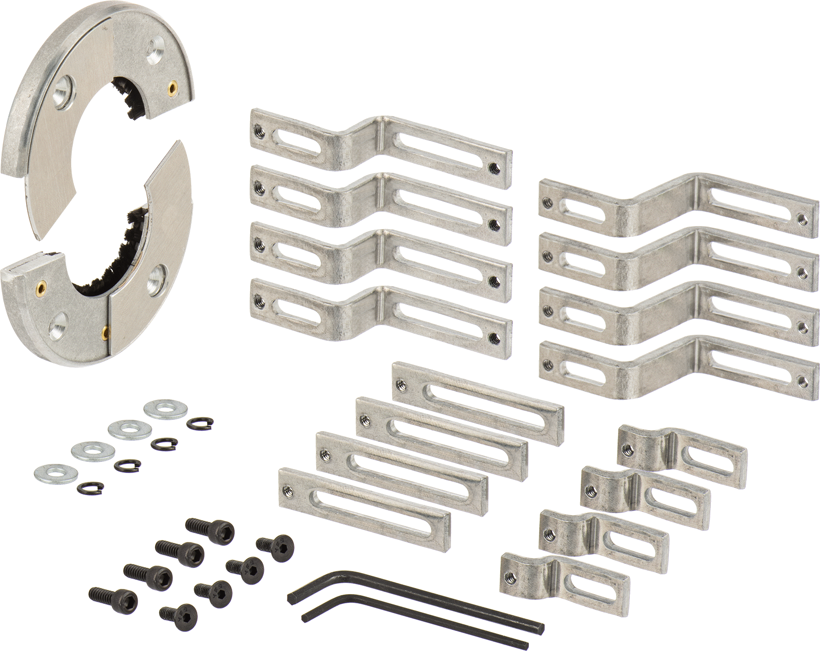Mil Topraklama Halkası, İki Parça, 1-1/8" Mil Çapı için