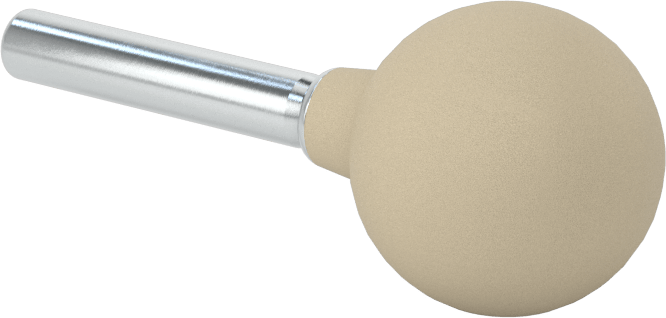 Metaller için Pamuk Laminatlı Taşlama Ucu, 1/4" Şaft Çapı, 1" Top Başlık, 80 Kum