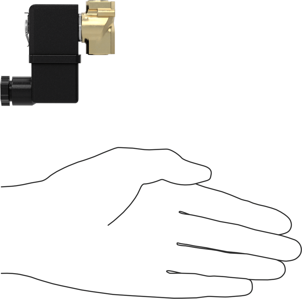 Soğutma Suyu için Kompakt Solenoid Açma/Kapama Valfi, DIN Bağlantılı Pirinç Gövde, 24V AC, 0,16 Cv