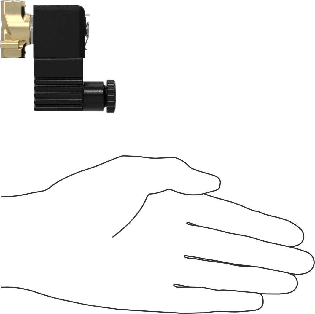 Soğutma Suyu için Kompakt Solenoid Açma/Kapama Valfi, DIN Bağlantılı Pirinç Gövde, 120V AC, 0,29 Cv