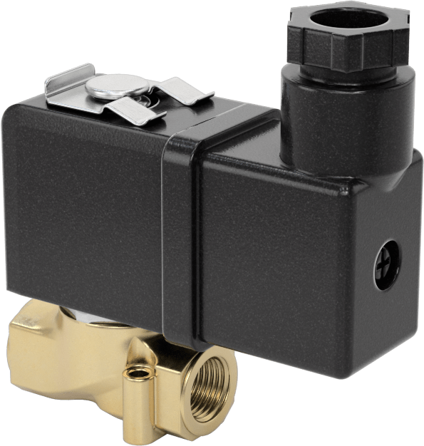 Soğutma Suyu için Kompakt Solenoid Açma/Kapama Valfi, DIN Bağlantılı Pirinç Gövde, 24V AC, 0,29 Cv