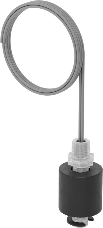 Dikey Montajlı Şamandıra Anahtarı, Yakıtlar ve yağlar için, Buna-N Şamandıra, 1/8 NPT, 35°-250°F