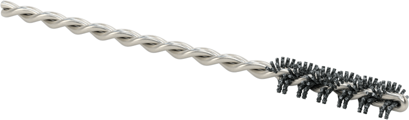 Zımpara Tüp Fırçası, Büküm Şaftı, 1/4" Fırça Çapı, Esnek Kıl, 320 Kum