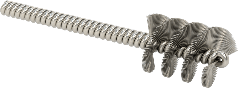 Bükümlü Saplı Çelik Boru Fırçası, 3/4" Fırça Çapı
