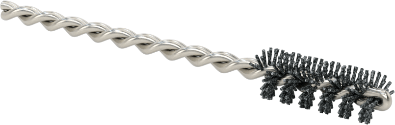 Zımpara Tüp Fırçası, Bükümlü Şaft, 3/8" Fırça Çapı, Esnek Kıl