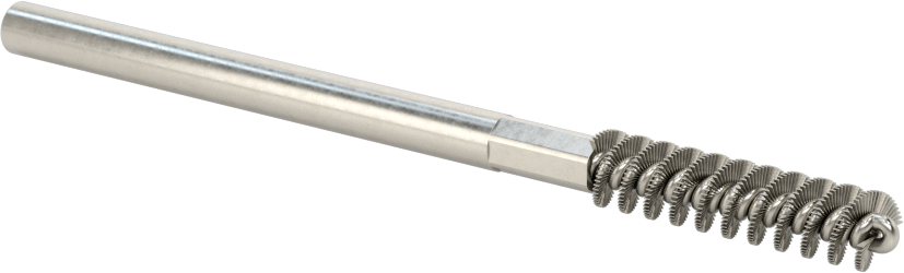 Yuvarlak Şaftlı Çelik Boru Fırçası, 1/4" Fırça Çapı