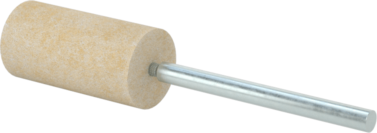 Düz Uçlu Silindir Parlatma Bobini, Sert, 1/2“ Çap x 1” Uzunlukta Başlık