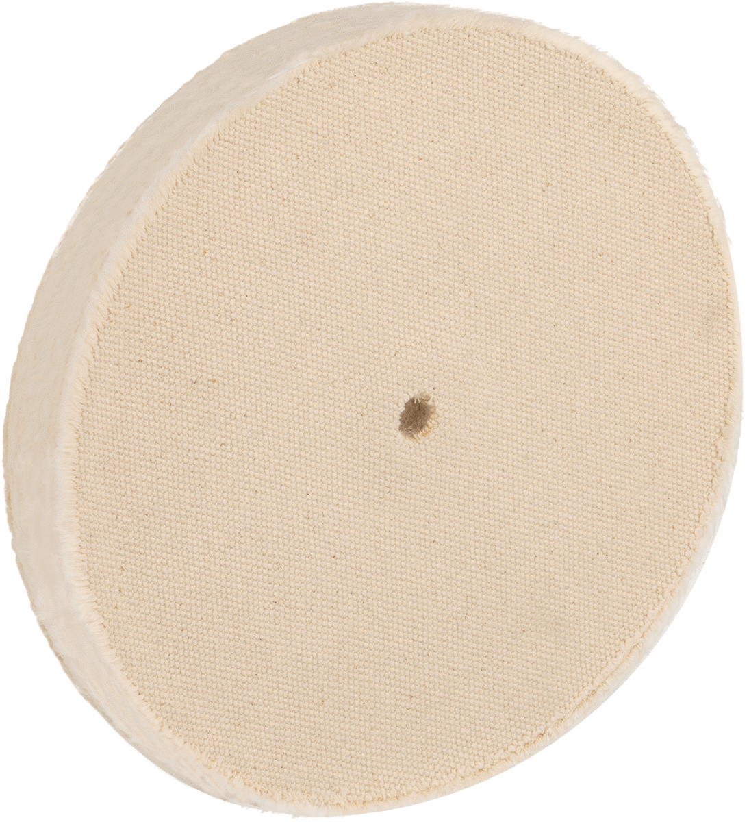 Düz Yüzeyler için Agresif Parlatma Tekerleği, 6“ Çap x 1-1/2” Kalınlık, 1/2" Mil Deliği