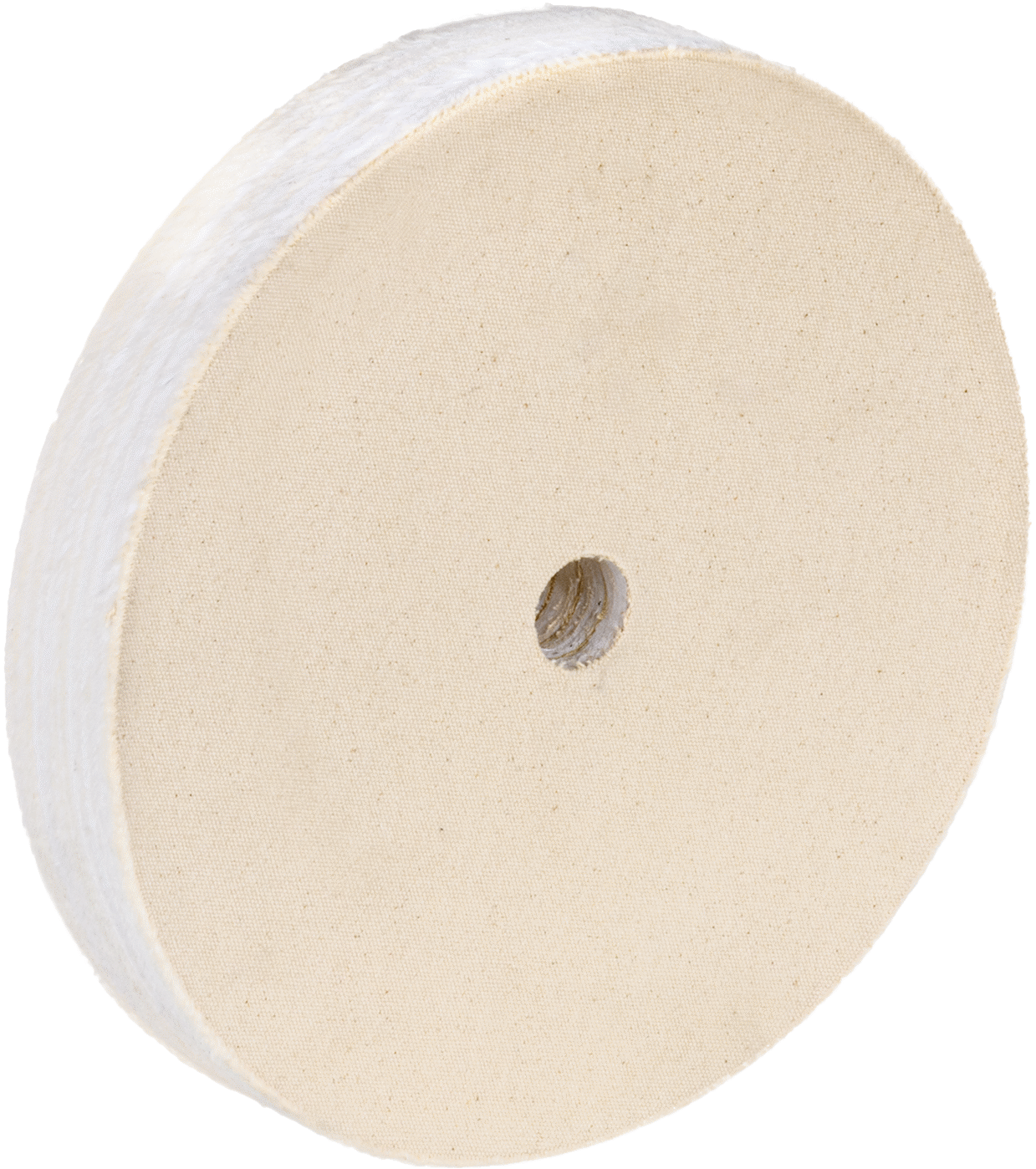 Düz Yüzeyler için Agresif Parlatma Tekerleği, 12“ Çap x 2” Kalınlık, 1-1/4" Mil Deliği