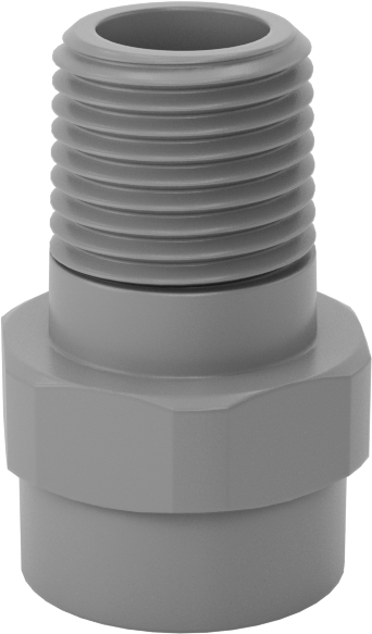 Tam Konik PVDF Plastik Püskürtme Nozulu, 1/8 NPT Erkek, 0.07 gpm @ 10 PSI, 90 Derece Püskürtme Açısı