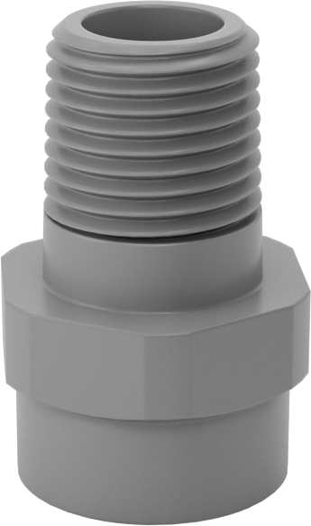Tam Konik PVDF Plastik Püskürtme Nozulu, 1/8 NPT Erkek, 10 PSI'da 0,1 gpm, 120 Derece Püskürtme Açısı