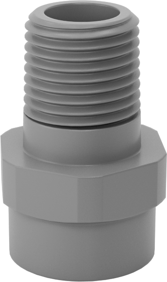 Tam Konik PVDF Plastik Püskürtme Nozulu, 1/8 NPT Erkek, 10 PSI'da 0,5 gpm, 120 Derece Püskürtme Açısı