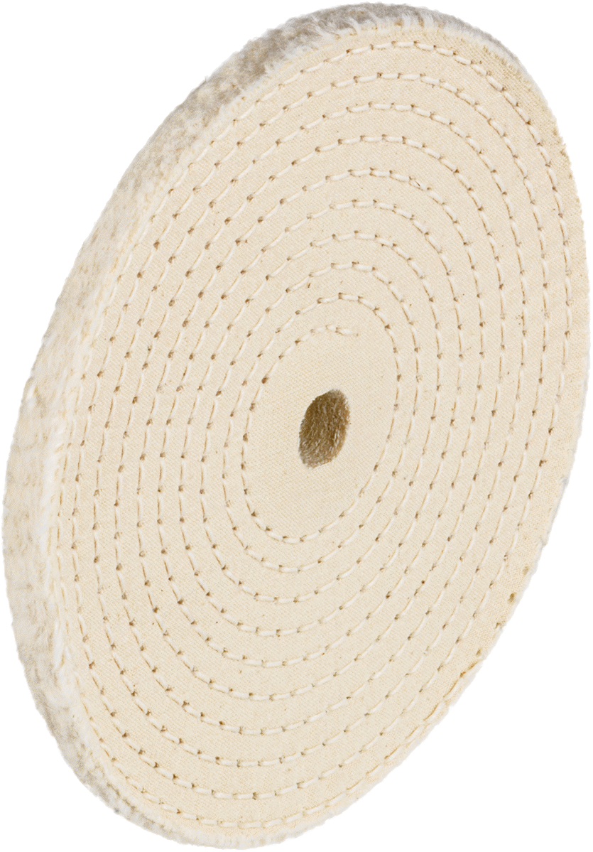 Düz Yüzeyler için Parlatma Tekerleği, 6 inç Çapında x 1/2 inç Kalınlığında, 5/8" Mil Deliği