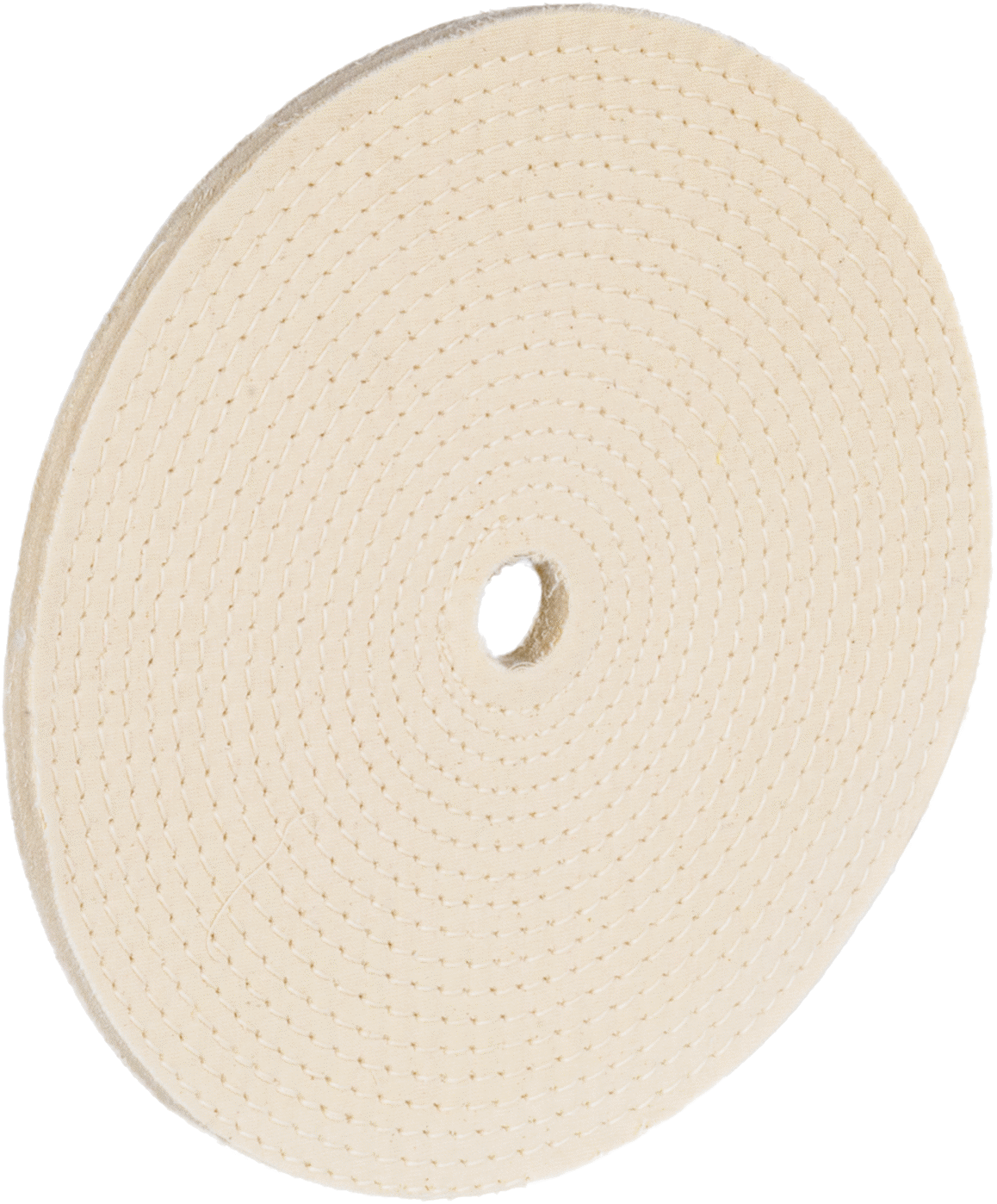 Düz Yüzeyler için Parlatma Tekerleği, 10“ Çap x 1/2” Kalınlık, 1" Mil Deliği