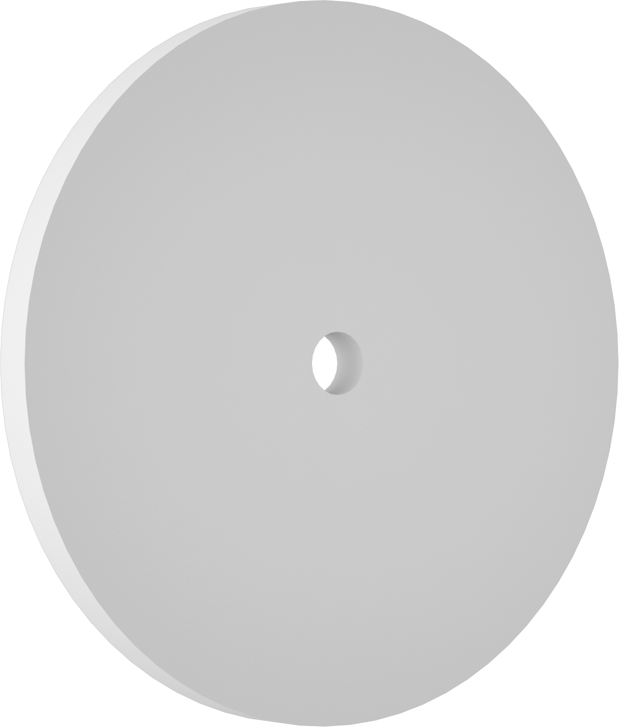 Kavisli Yüzeyler için Parlatma Tekerleği, Düz Mil için, 10" Çap, 7/8" Mil Deliği Çapı