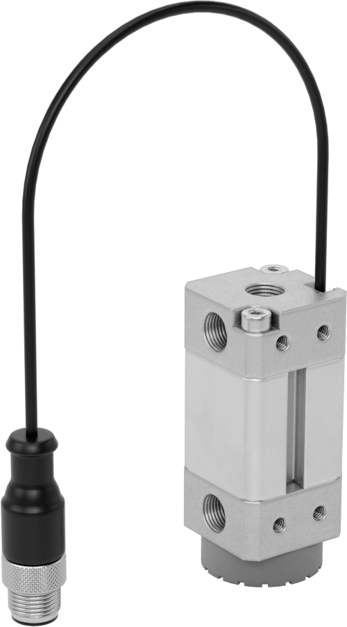 Pnömatik Manyetik Tutucu, Sürtünme Halkası ve PNP Sensörlü, 70 mm Uzunluk x 30 mm Genişlik Toplam