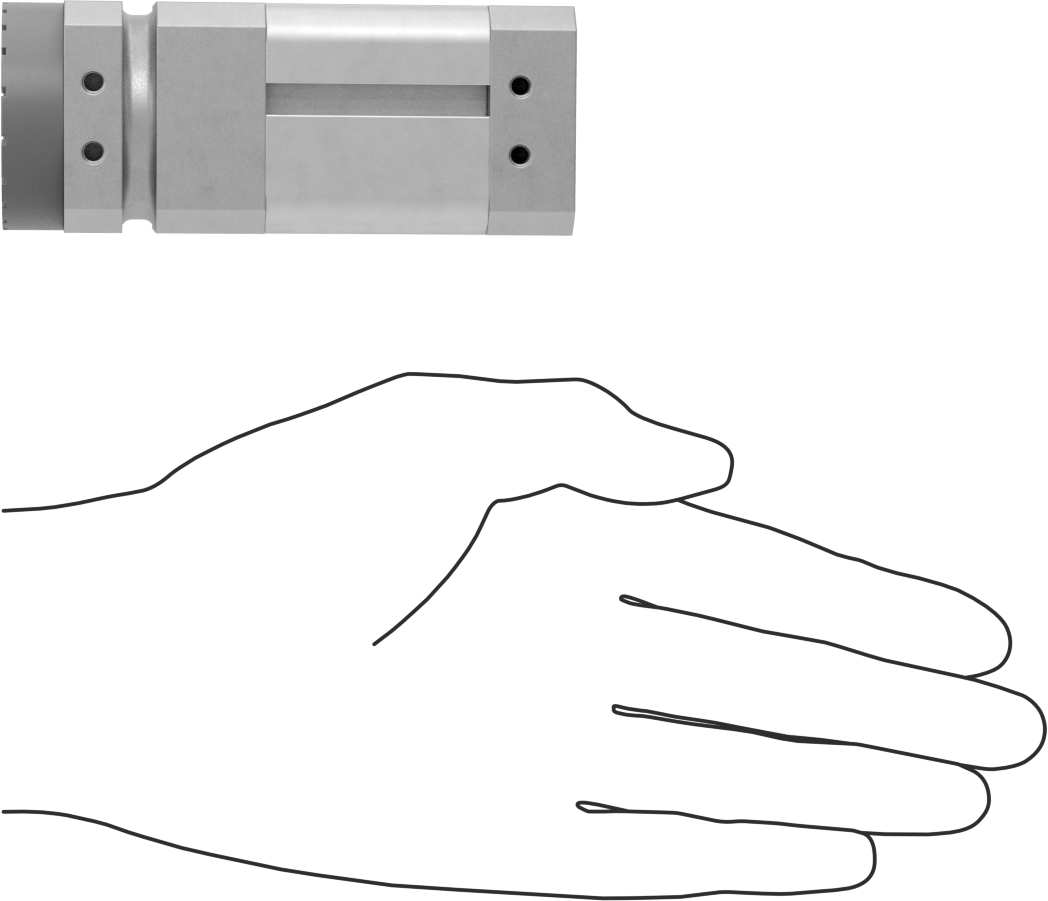 Pnömatik Manyetik Tutucu, Ağır Yük, Sürtünme Halkalı, 99 mm x 40 mm x 40 mm Toplam