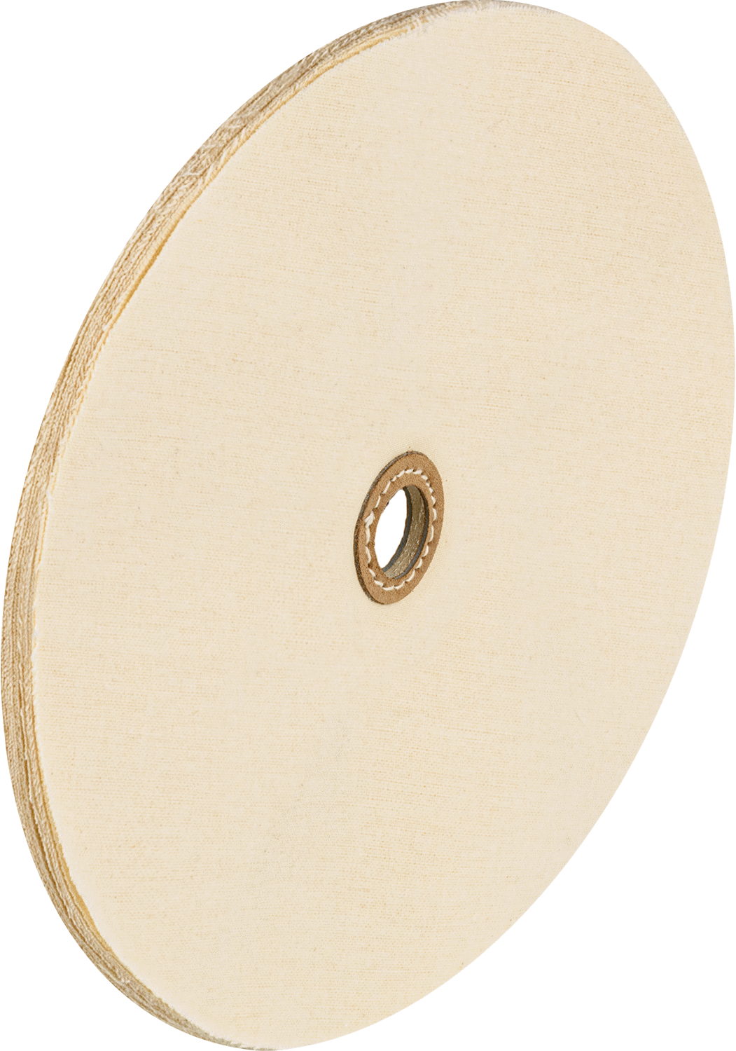 Kavisli Yüzeyler için Parlatma Tekerleği, Düz Mil için, 14" Çap, 1-1/4" Mil Deliği Çapı