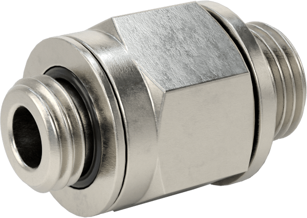 Aşırı Basınçlı 316 Paslanmaz Çelik Dişli Boru Bağlantı Elemanı, Düz Adaptör, 1/4 BSPP Erkek, M12 x 1,5 mm Erkek