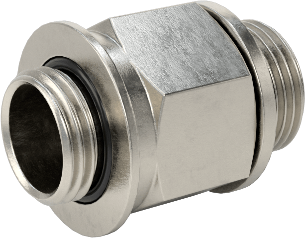 Aşırı Basınçlı 316 Paslanmaz Çelik Dişli Boru Bağlantı Elemanı, Düz Adaptör, 3/8 BSPP Erkek, M16 x 1,5 mm Erkek