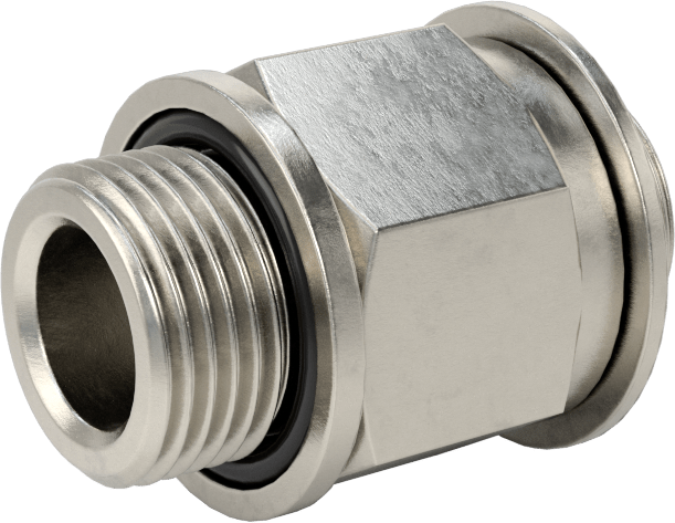 Aşırı Basınçlı 316 Paslanmaz Çelik Dişli Boru Bağlantı Elemanı, Düz Adaptör, 3/8 BSPP Erkek, M16 x 1,5 mm Erkek