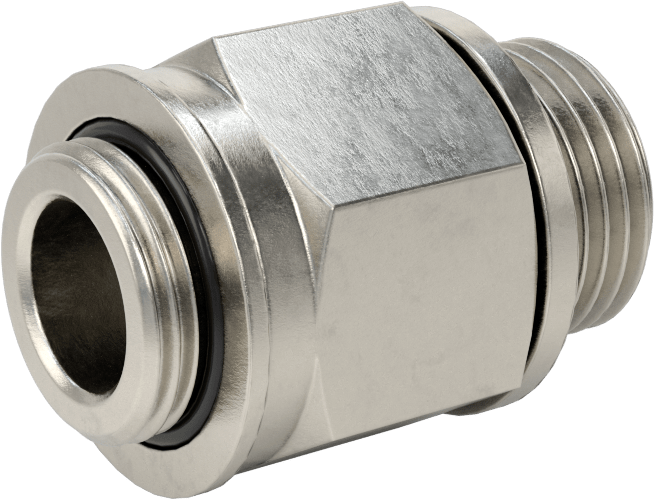 Aşırı Basınçlı 316 Paslanmaz Çelik Dişli Boru Bağlantı Elemanı, Düz Adaptör, 1/2 BSPP Erkek, M20 x 1,5 mm Erkek