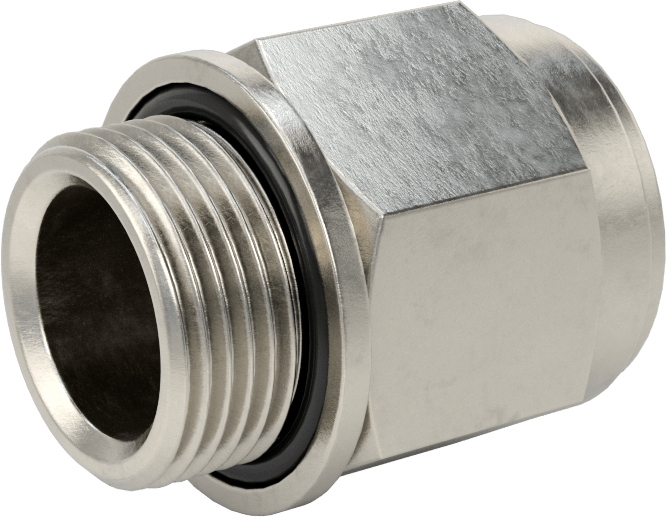Aşırı Basınçlı 316 Paslanmaz Çelik Dişli Boru Bağlantı Elemanı, Düz Adaptör, 3/4 BSPP Erkek, M22 x 1,5 mm Erkek