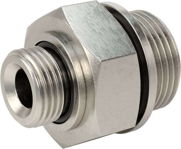 Aşırı Basınçlı 316 Paslanmaz Çelik Dişli Boru Bağlantı Elemanı, Adaptör, 3/4"-16 UN/UNF Erkek x 3/4 BSPP Erkek