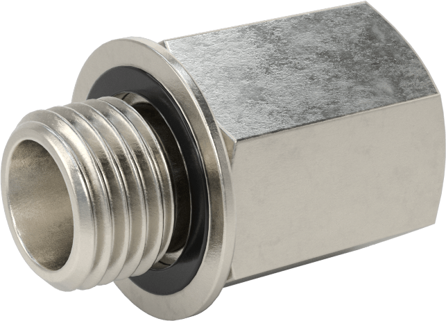 Aşırı Basınçlı 316 Paslanmaz Çelik Dişli Boru Bağlantı Elemanı, Adaptör, 1/4 NPT Dişi, M14 x 1,5 mm Erkek Diş