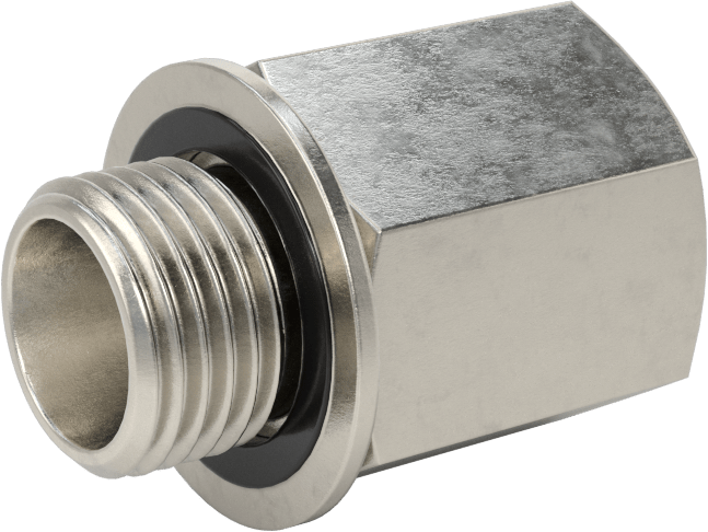 Aşırı Basınçlı 316 Paslanmaz Çelik Dişli Boru Bağlantı Elemanı, Adaptör, 3/8 NPT Dişi, M16 x 1,5 mm Erkek Diş