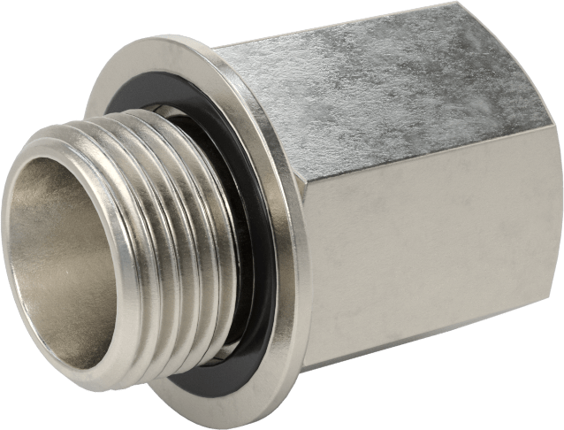 Aşırı Basınçlı 316 Paslanmaz Çelik Dişli Boru Bağlantı Elemanı, Adaptör, 3/8 NPT Dişi, M18 x 1,5 mm Diş Erkek
