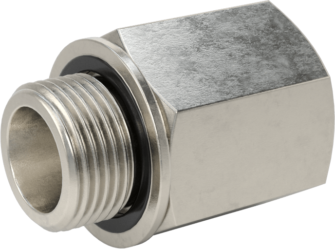 Aşırı Basınçlı 316 Paslanmaz Çelik Dişli Boru Bağlantı Elemanı, Adaptör, 1/2 NPT Dişi, M20 x 1,5 mm Dişi Diş