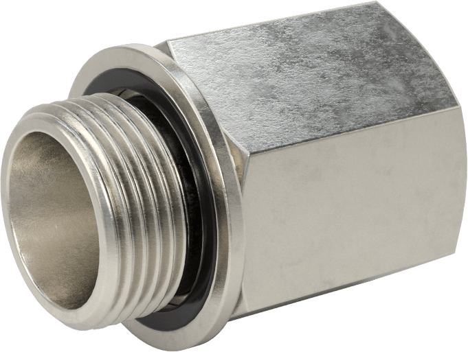 Aşırı Basınçlı 316 Paslanmaz Çelik Dişli Boru Bağlantı Elemanı, Adaptör, 1/2 NPT Dişi, M22 x 1,5 mm Erkek Diş
