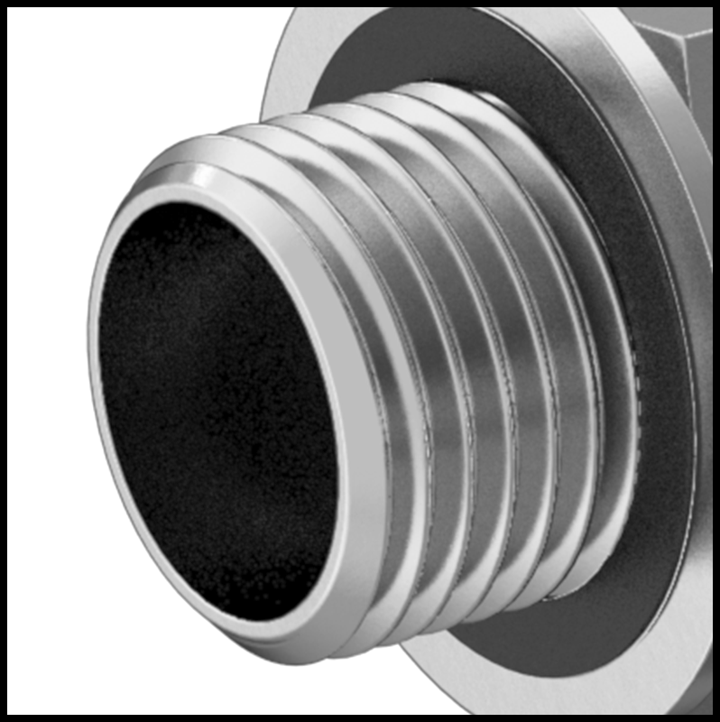 BSPP and UN/UNF (SAE Straight) Male Threads with Gasket