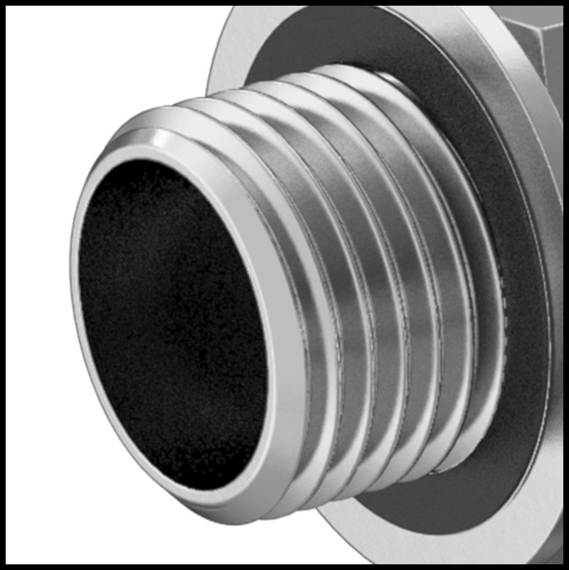 BSPP and UN/UNF (SAE Straight) Male Threads with Gasket