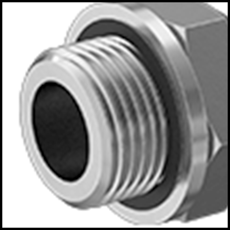 BSPP and Metric Male Threads with Gasket and Washer