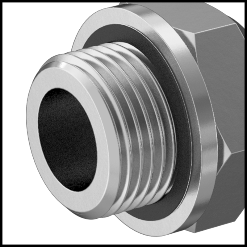BSPP Male Threads with Gasket and Washer